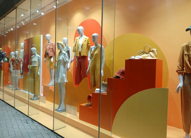 Decoration vitrine